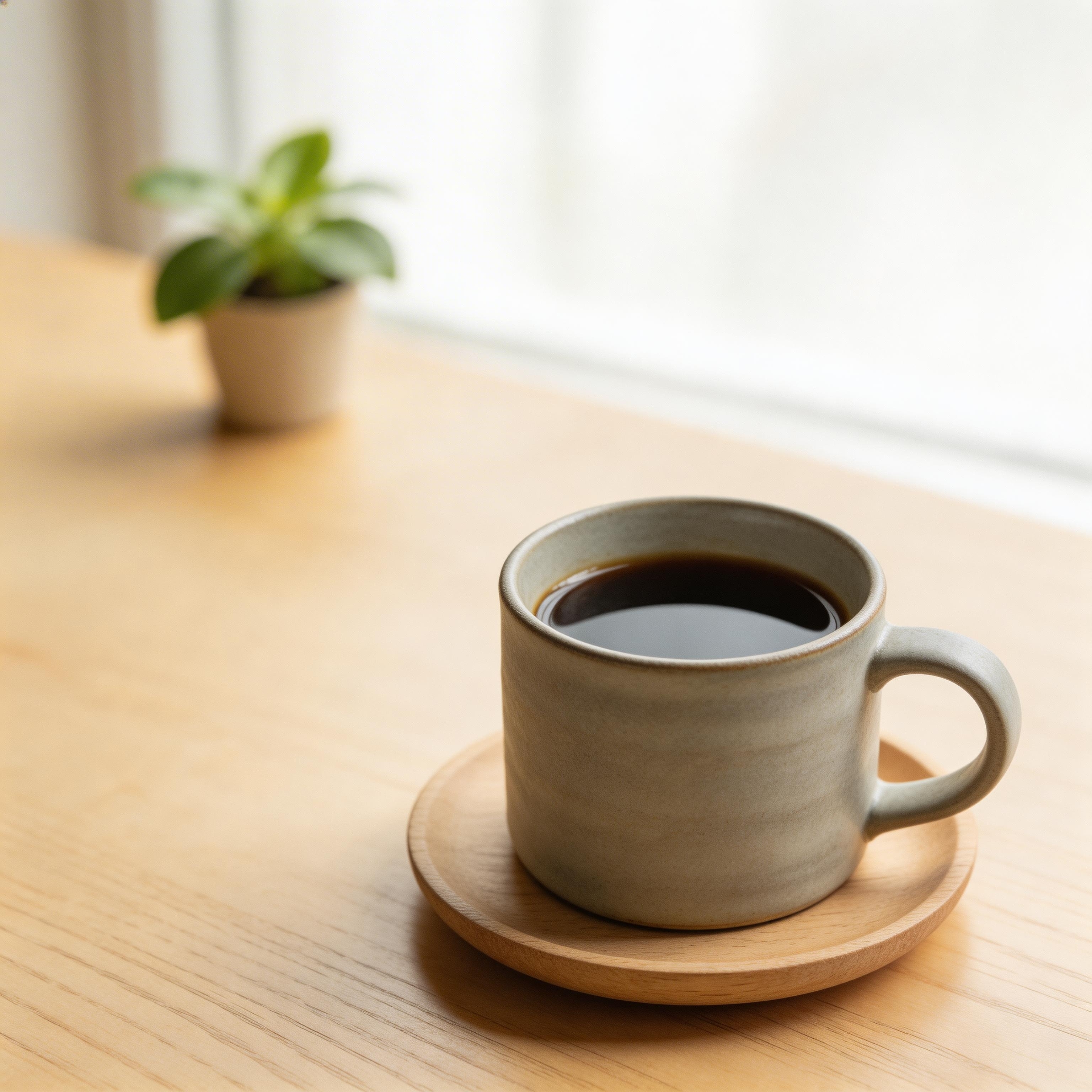 ハンドドリップで淹れたコーヒー