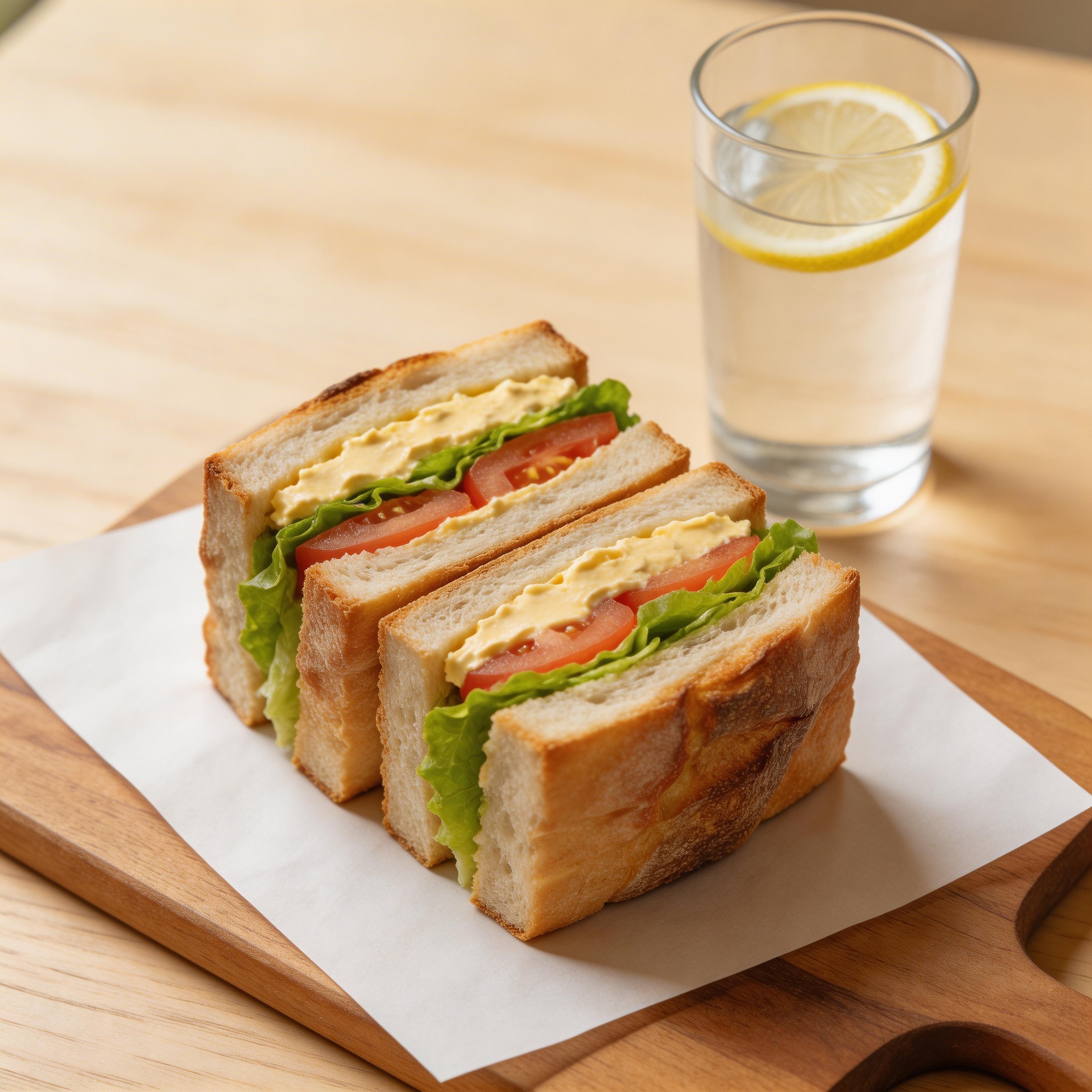 断面が美しいサンドイッチ